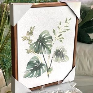 NEW! Tropical Monstera Leaf Watercolor Paper Print